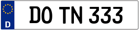 Truck License Plate